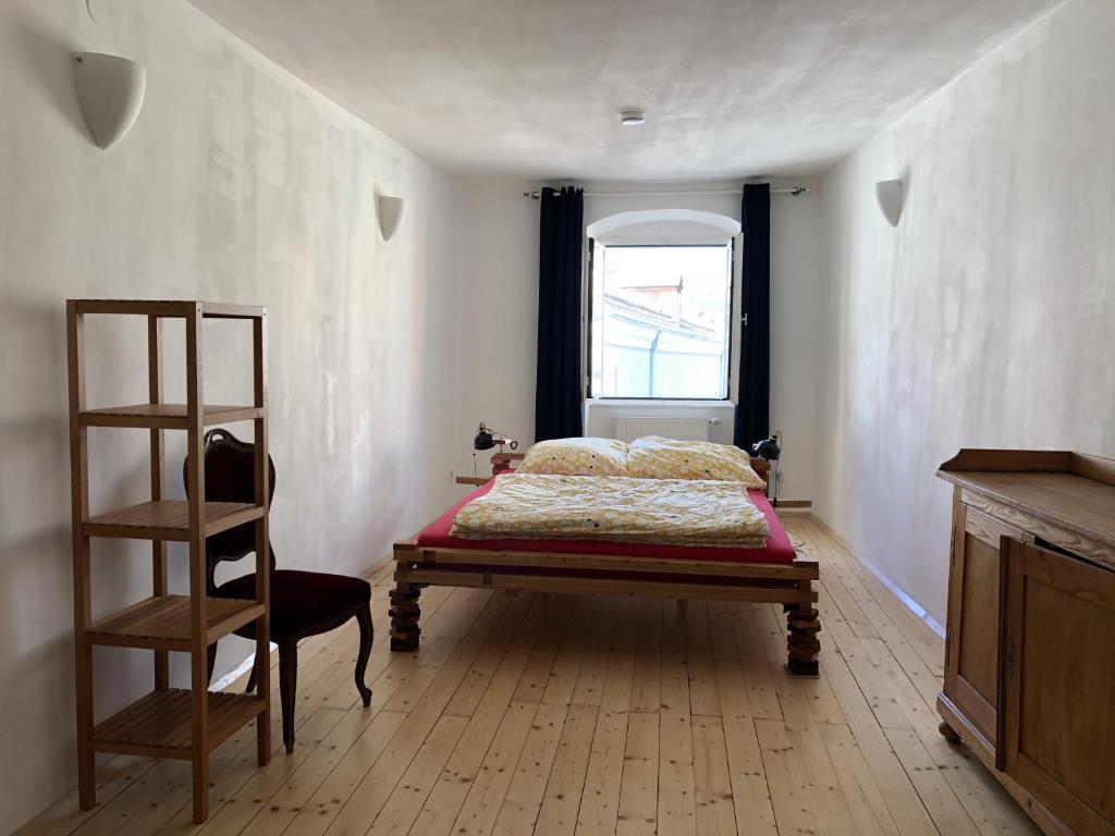 Posteľ alebo postele v izbe v ubytovaní Blick aufs Goldene Dachl