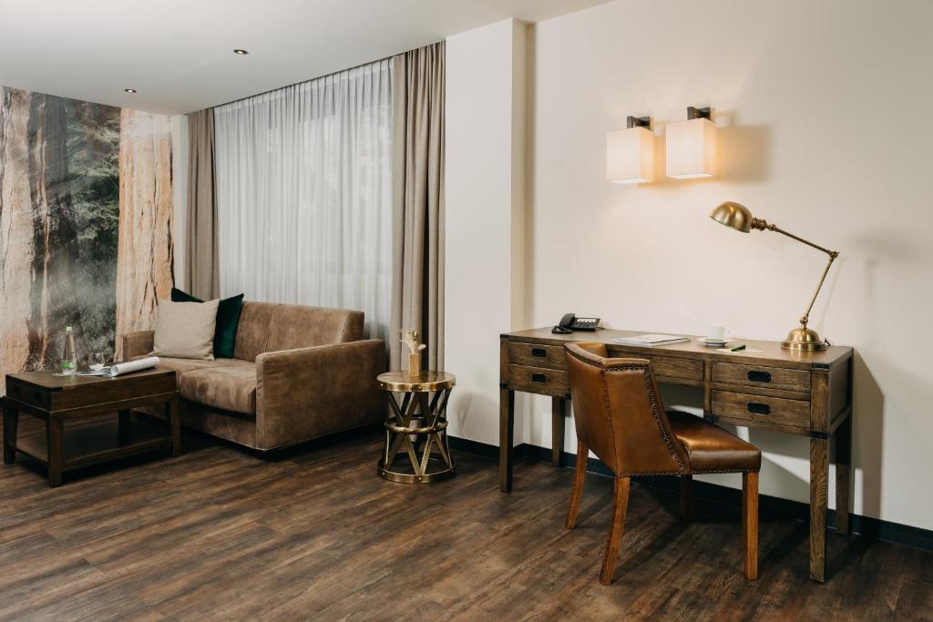 Posezení v ubytování Hotel Forsthaus Nürnberg Fürth