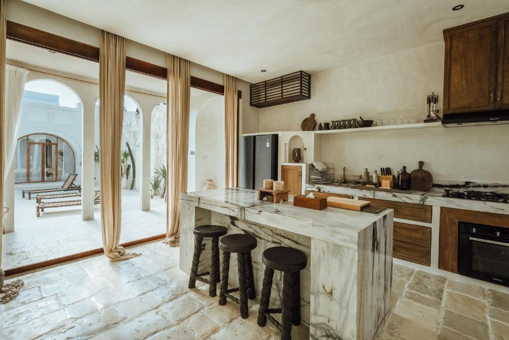 Kuchyň nebo kuchyňský kout v ubytování Casa Viamo