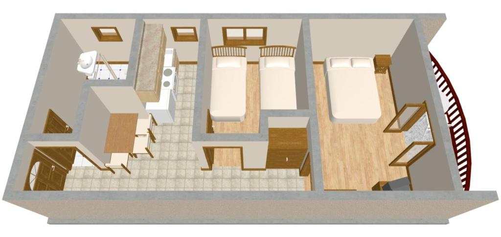 Plán poschodí v ubytovaní Apartments by the sea Kraj, Pasman - 333