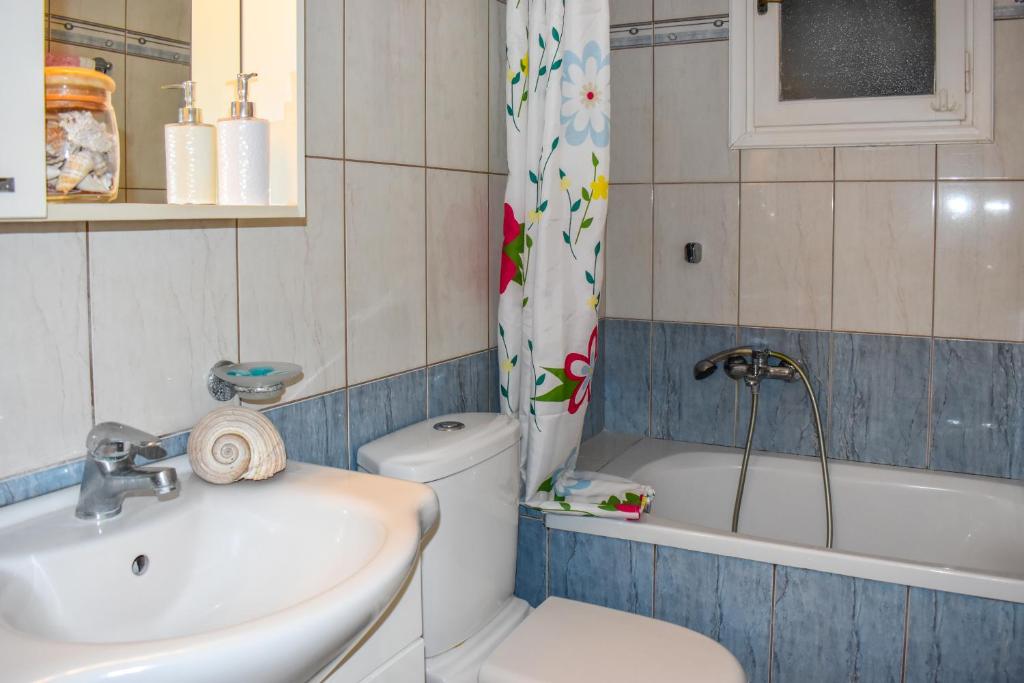 Kúpeľňa v ubytovaní Skiathos home