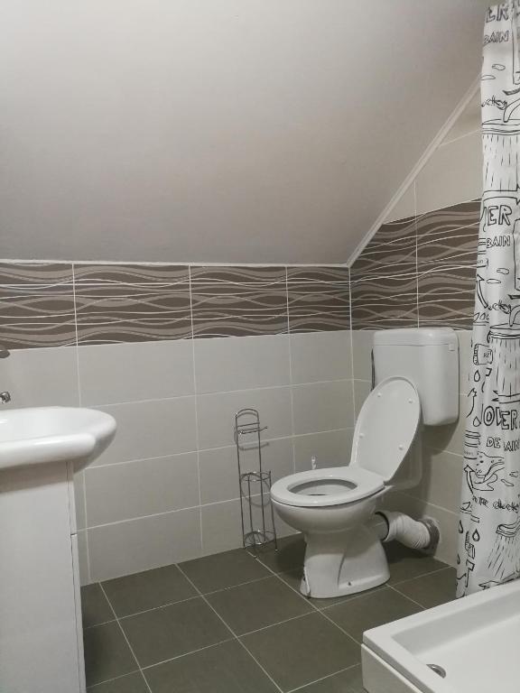 Koupelna v ubytování Apartment Smoljanac 12345b