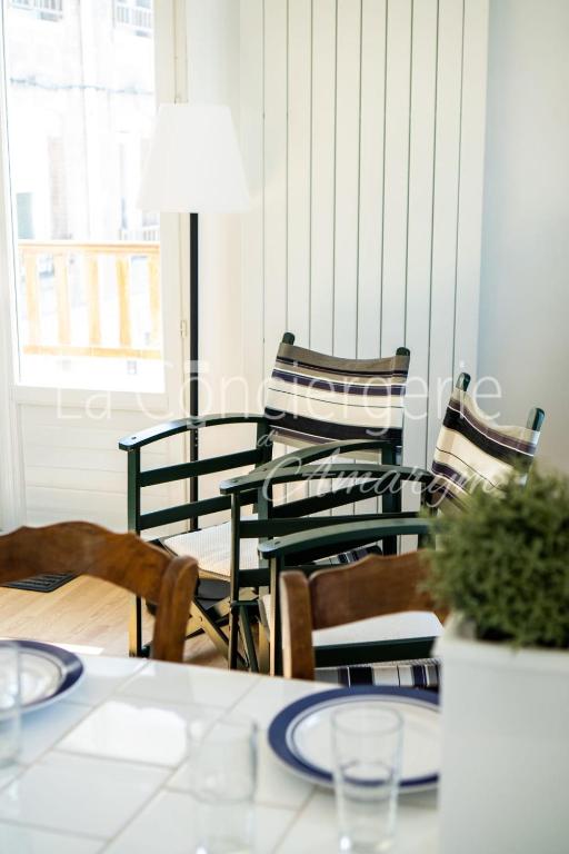 Posezení v ubytování AL36 - Appartement vue mer exceptionnelle