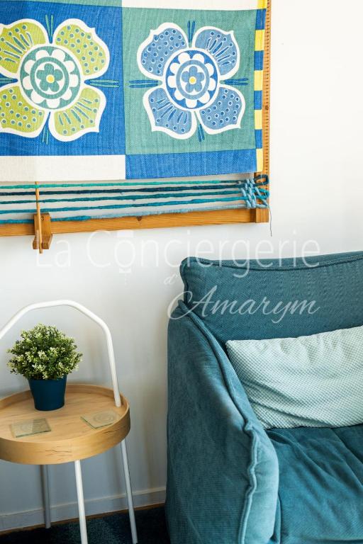 Posezení v ubytování AL36 - Appartement vue mer exceptionnelle