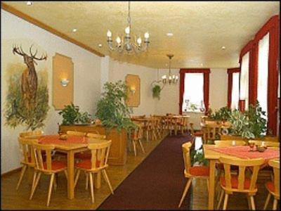 Restaurace v ubytování Gasthaus & Pension Zum Hirsch