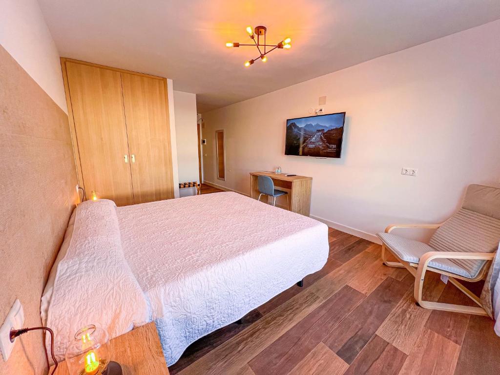 Posteľ alebo postele v izbe v ubytovaní Hotel Sorbas