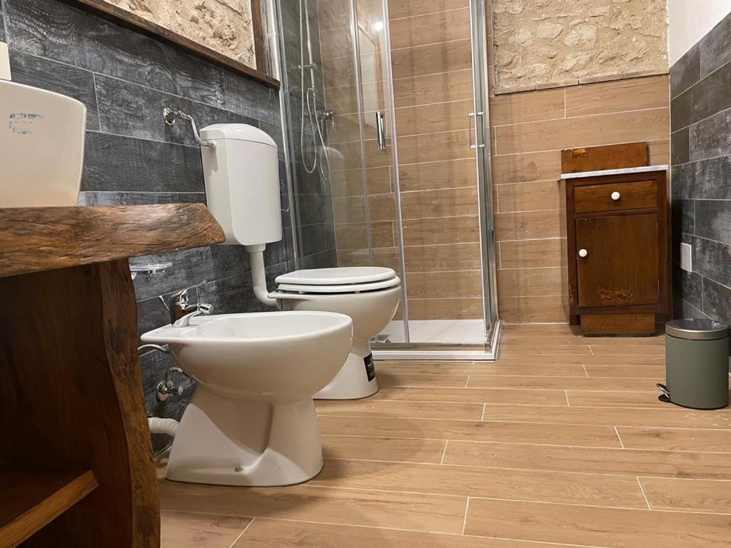 Koupelna v ubytování Casa Filù