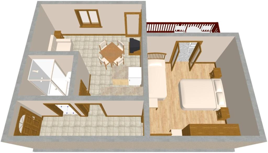 Půdorys ubytování Apartments by the sea Sali, Dugi otok - 454