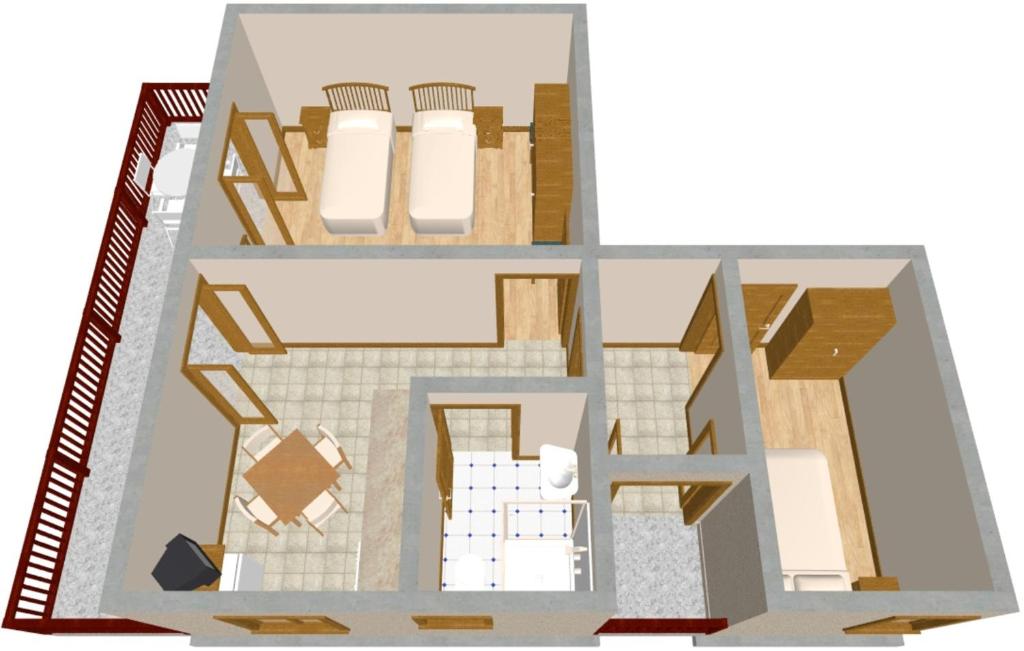Půdorys ubytování Apartments by the sea Sali, Dugi otok - 454