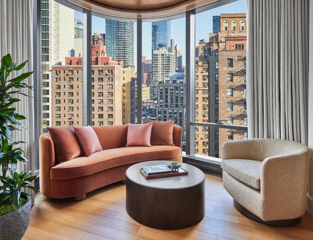 Istumisnurk majutusasutuses Pendry Manhattan West