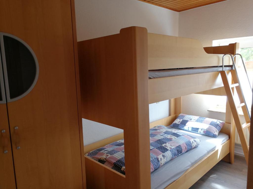 Postel nebo postele na pokoji v ubytování Taubennest