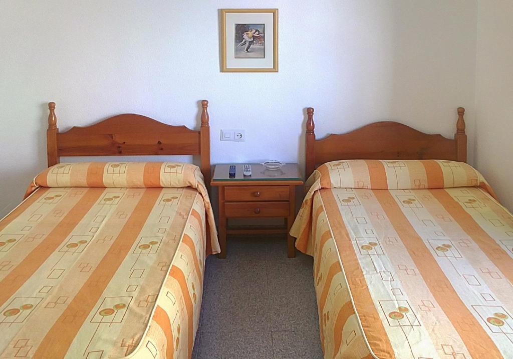 Hostal Centro Ejido tesisinde bir odada yatak veya yataklar