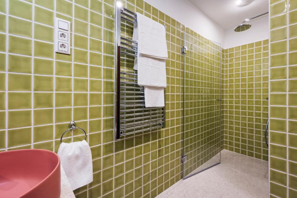 Koupelna v ubytování SWU Magazine Rooms