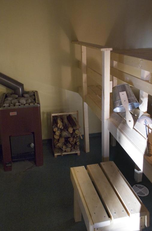 Postel nebo postele na pokoji v ubytování Vanha Väätänen Cottage