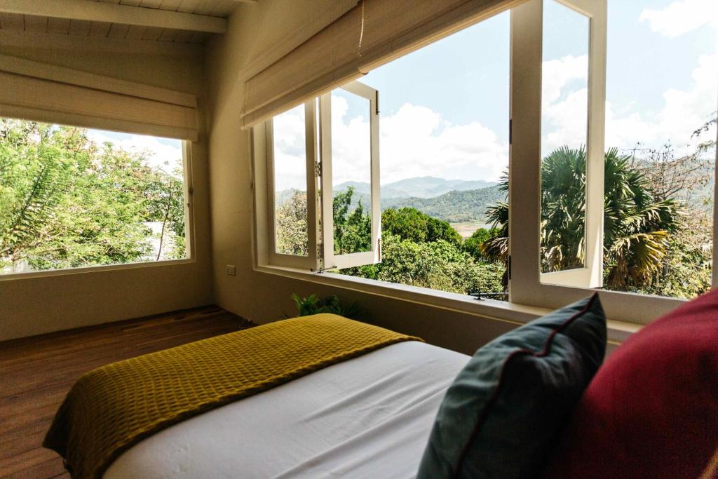 Nespecifikovaný výhled na hory nebo výhled na hory při pohledu z bed and breakfast