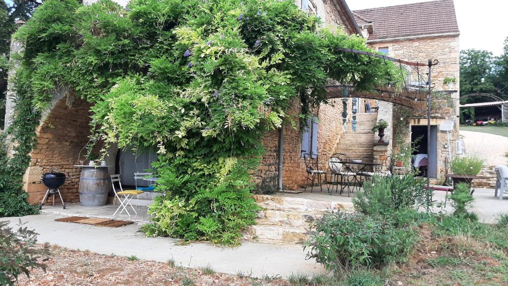 Vonkajšia záhrada v ubytovaní Charmant studio dans maison d'hôte dans un écrin de verdure