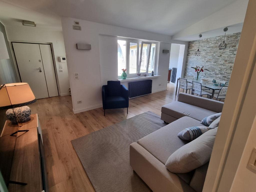 a living room with a couch and a table at Bartolo43 in Perugia