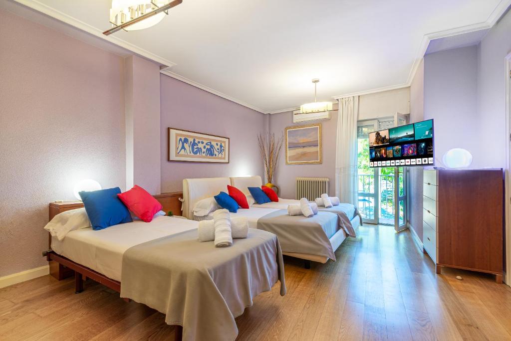 Posteľ alebo postele v izbe v ubytovaní Apartamento VIRGEN DEL VALLE