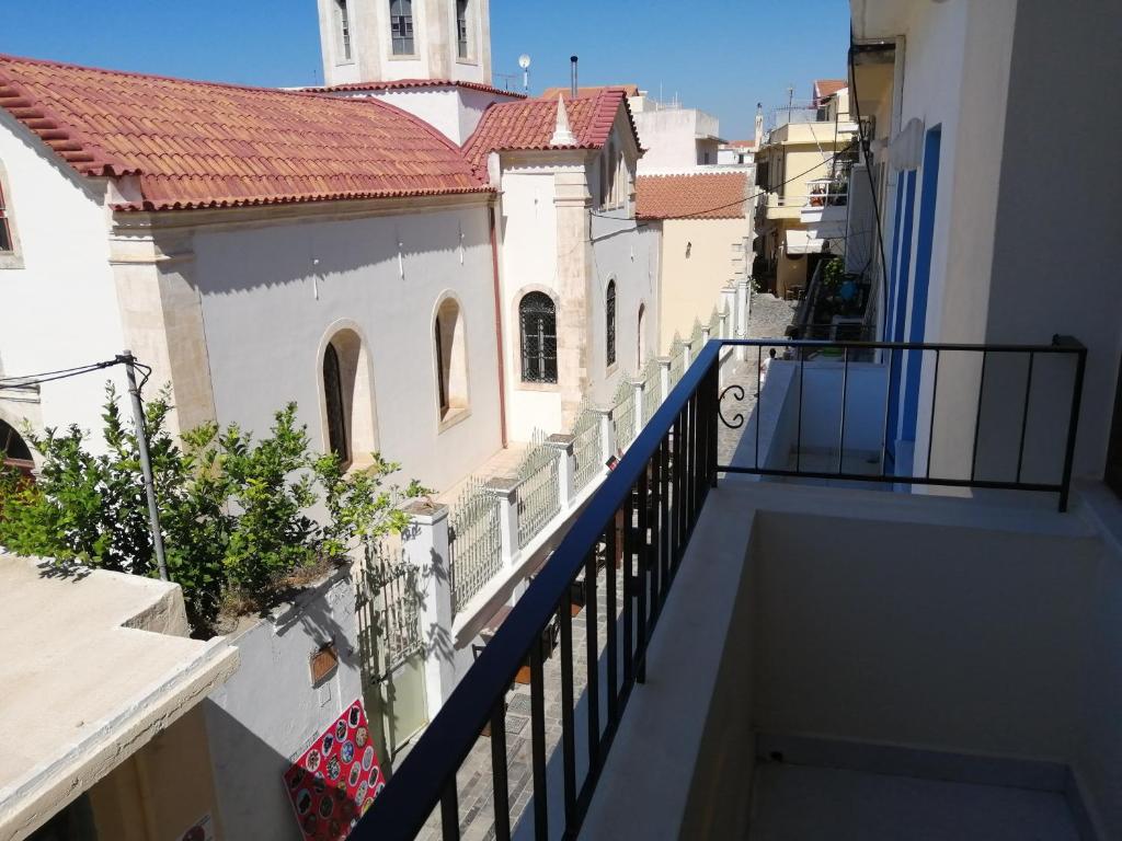 Balkón alebo terasa v ubytovaní Λήδα