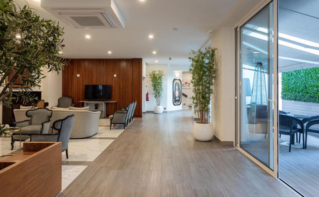 TV a/nebo společenská místnost v ubytování Hotel Afonso V & SPA