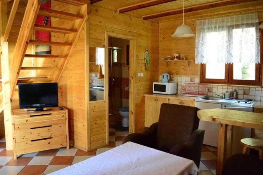 Kuchyň nebo kuchyňský kout v ubytování Domki letniskowe BAŁTYK
