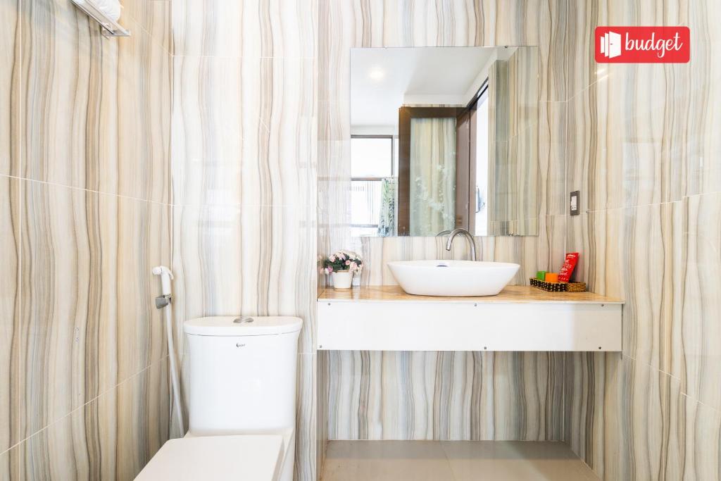 Koupelna v ubytování Khanh Linh Hotel