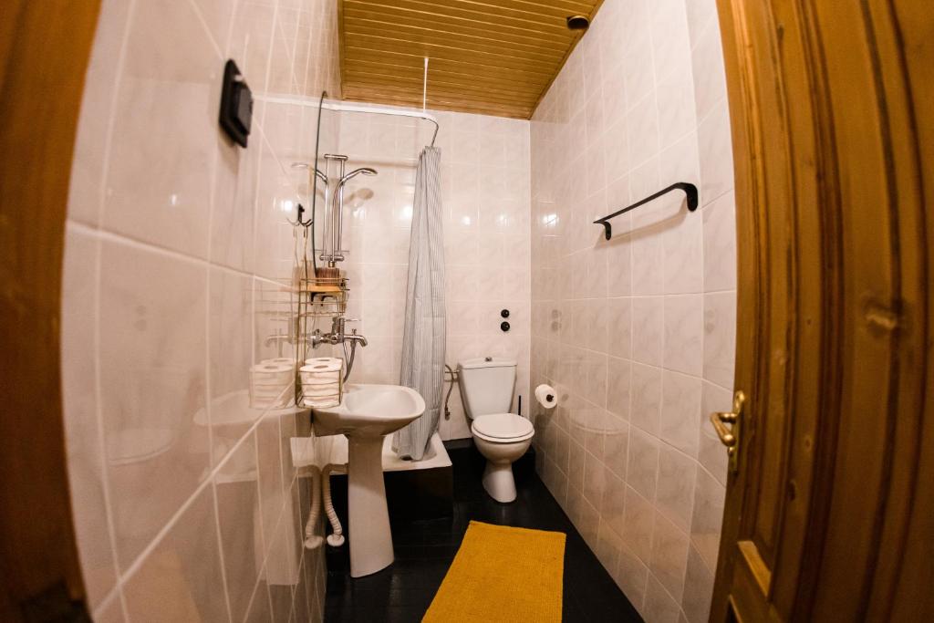 Koupelna v ubytování Ozon Gudauri