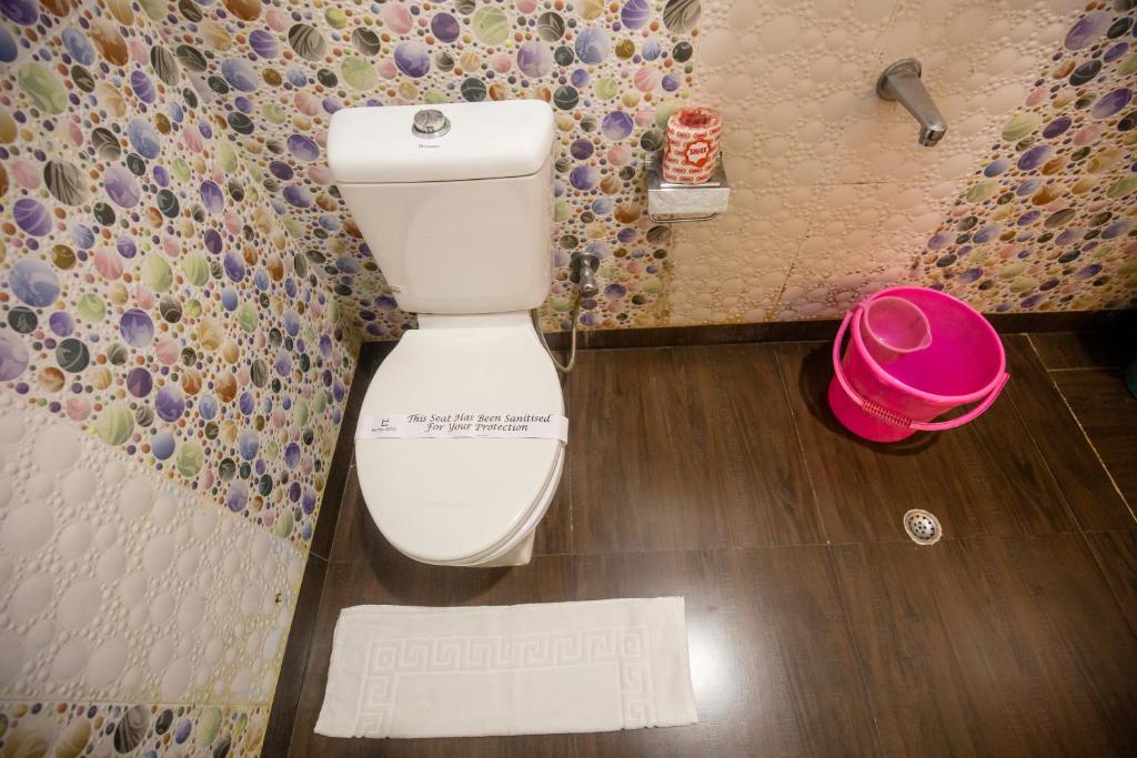 Koupelna v ubytování Hotel Cecil