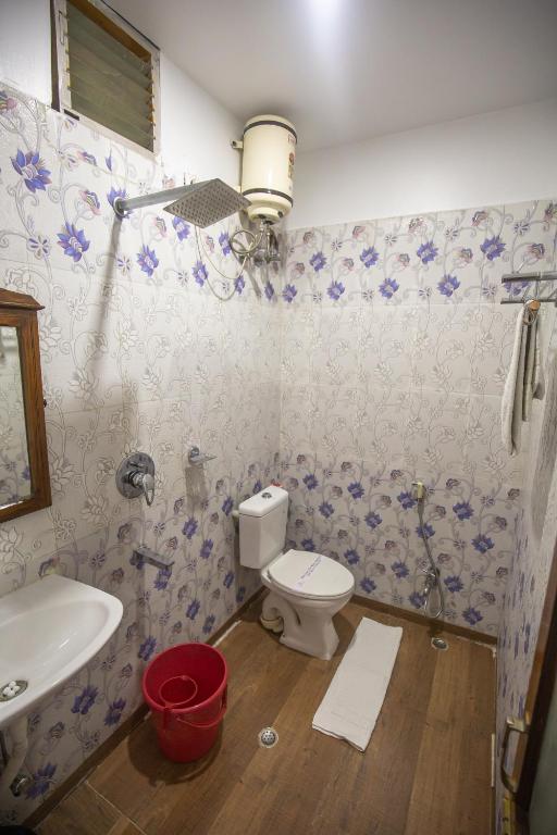Koupelna v ubytování Hotel Cecil