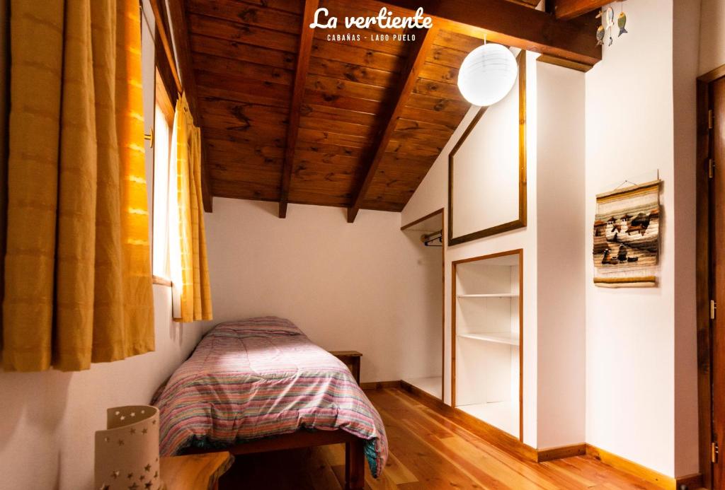 Voodi või voodid majutusasutuse Cabaña la vertiente toas