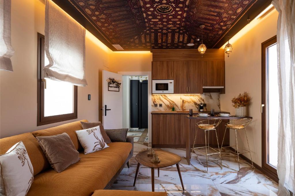 Kuchyň nebo kuchyňský kout v ubytování Palatina Concept Suites