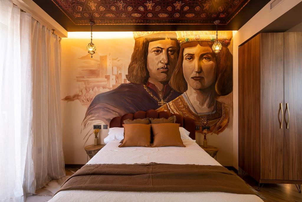 Postel nebo postele na pokoji v ubytování Palatina Concept Suites