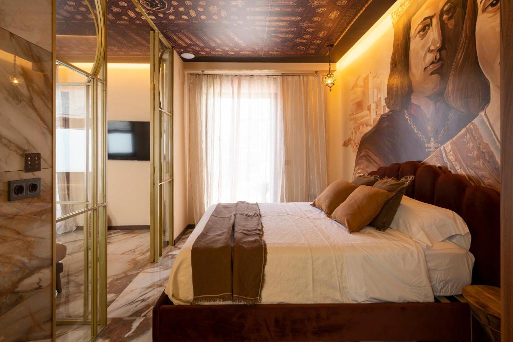 Postel nebo postele na pokoji v ubytování Palatina Concept Suites