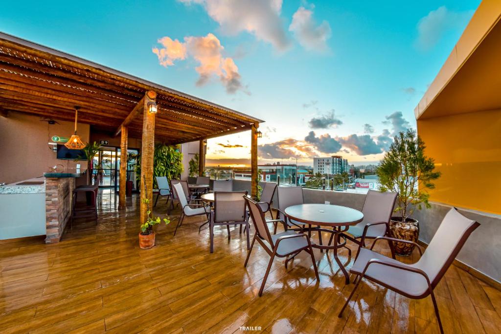 Balkón nebo terasa v ubytování Hotel Aracaju Suites