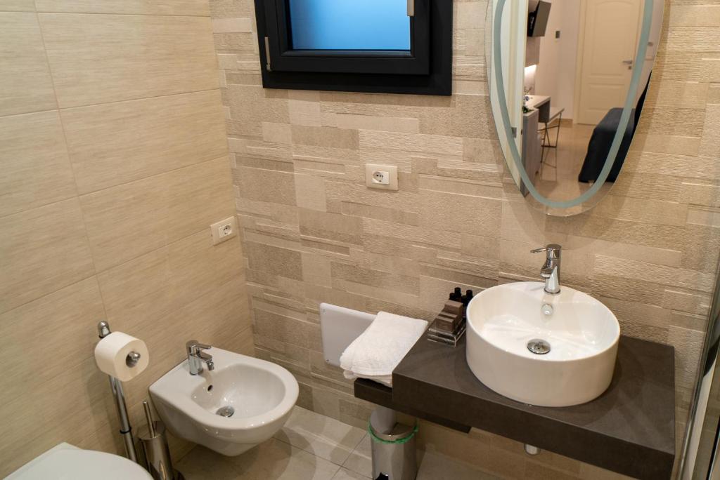 Koupelna v ubytování Le margherite B&B
