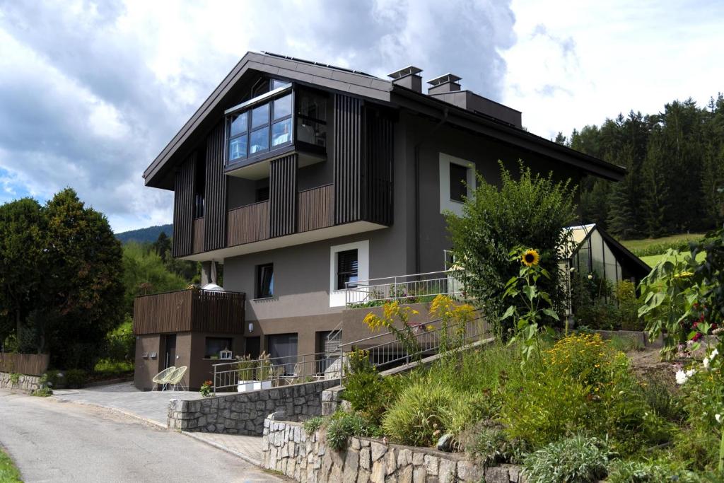 a house on the side of a road at Apartment Peskoller in Falzes