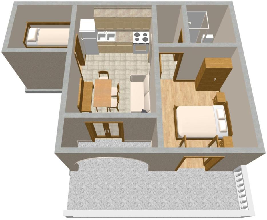 Plán poschodí v ubytovaní Apartments with a parking space Povile, Novi Vinodolski - 2398