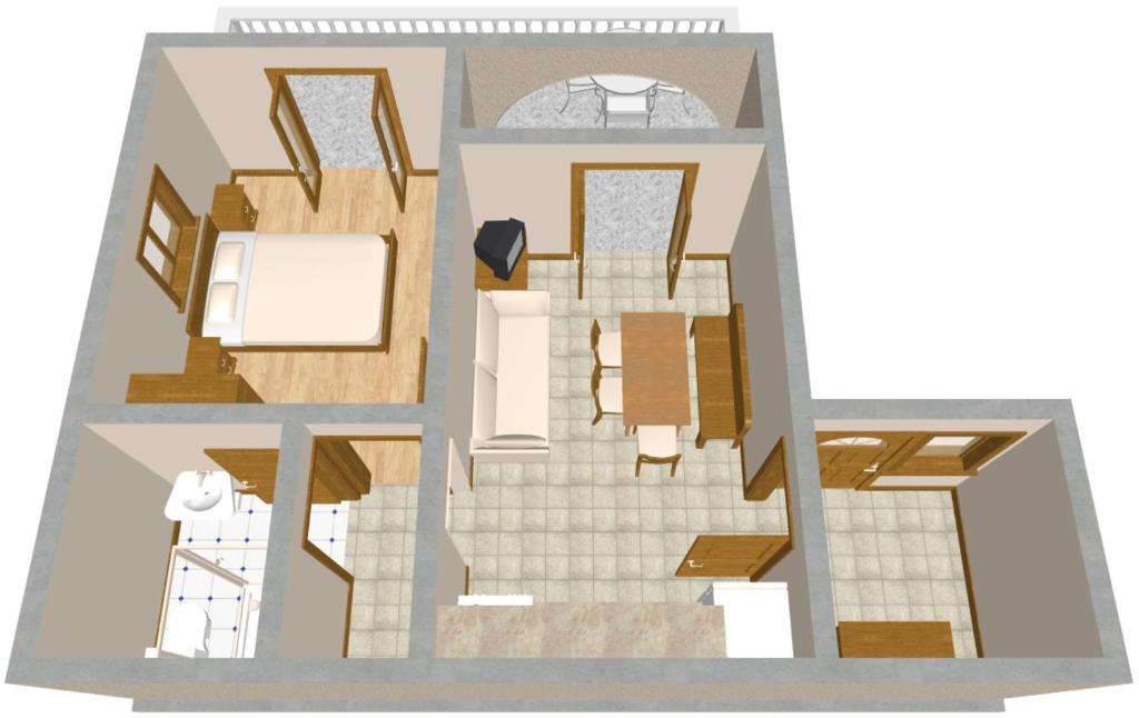 Plán poschodí v ubytovaní Apartments with a parking space Povile, Novi Vinodolski - 2398