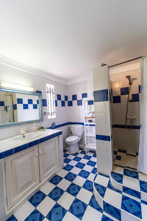 Koupelna v ubytování Villa Osiris