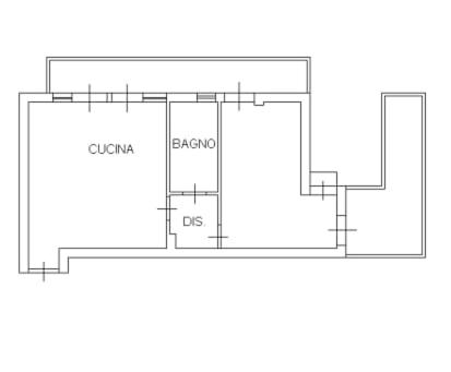 uma planta de uma casa em Apartment with terrace - dai fratelli Gurrieri em Ragusa