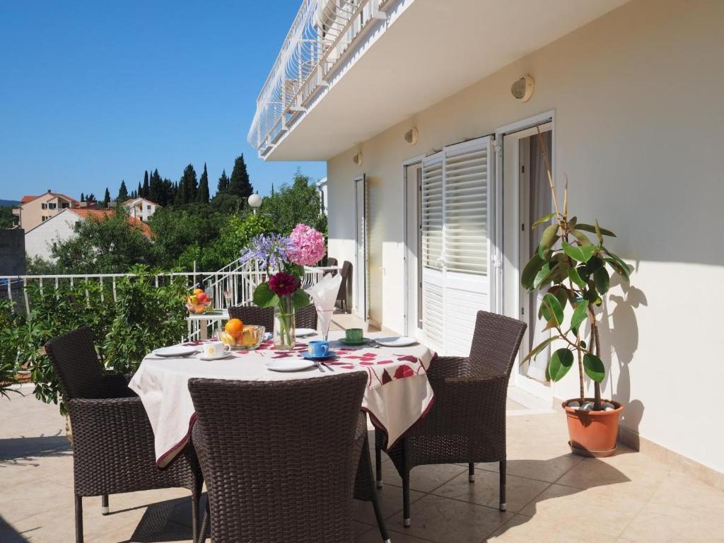 Balkón alebo terasa v ubytovaní Apartments and rooms by the sea Slano, Dubrovnik - 2682