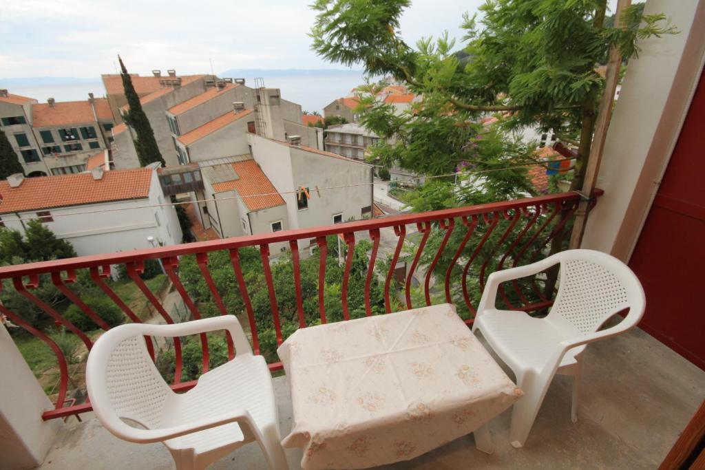 Balkón alebo terasa v ubytovaní Apartments by the sea Podgora, Makarska - 2604