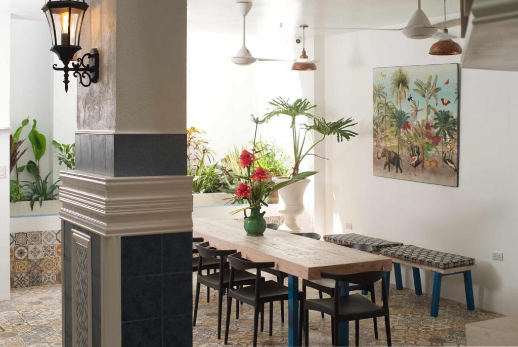 Restaurace v ubytování 1001 Nights Boutique Inn