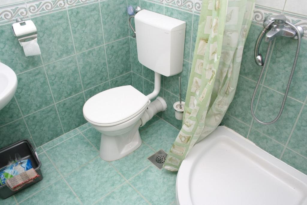 Kúpeľňa v ubytovaní Apartment Zaostrog 2625a