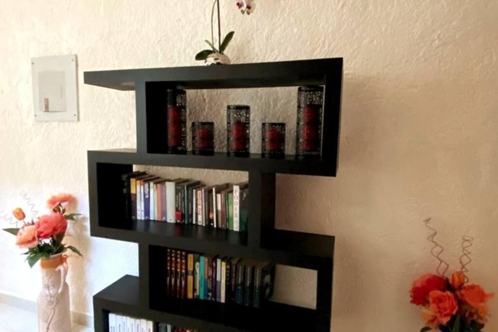 Knihovna v apartmánu