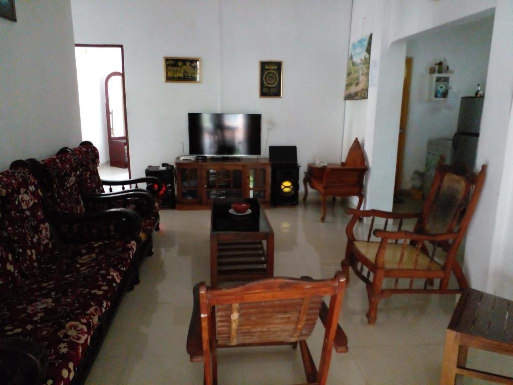 Posezení v ubytování Muthu Villa Sri Lanka