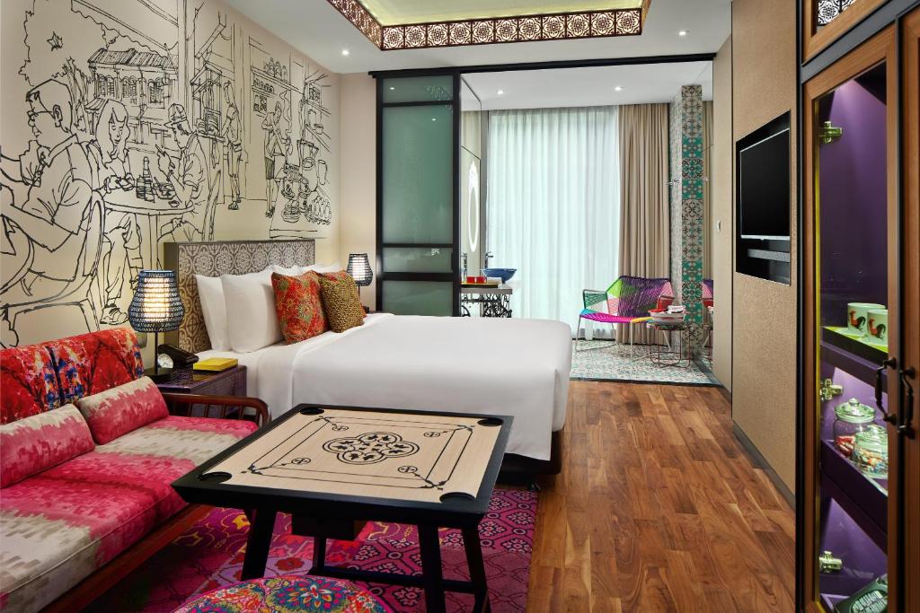 Postel nebo postele na pokoji v ubytování Hotel Indigo Singapore Katong by IHG