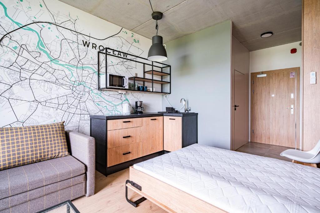 Kuchyňa alebo kuchynka v ubytovaní RentPlanet - Apartamenty Zarembowicza