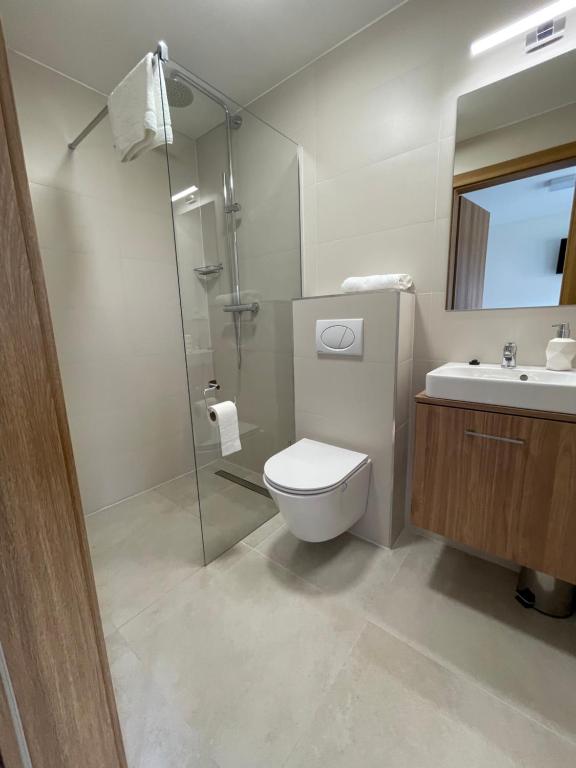 Koupelna v ubytování Apartmotel ANROE
