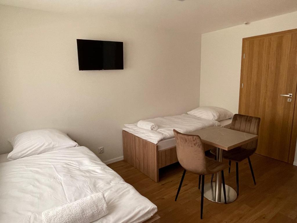 Postel nebo postele na pokoji v ubytování Apartmotel ANROE